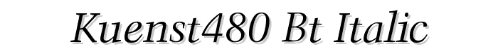 Kuenst480 BT Italic font